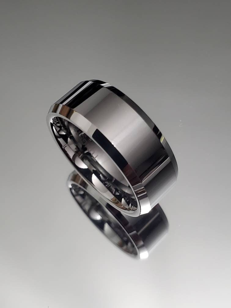 Simple Tungsten 8mm Tungsten Men's Band