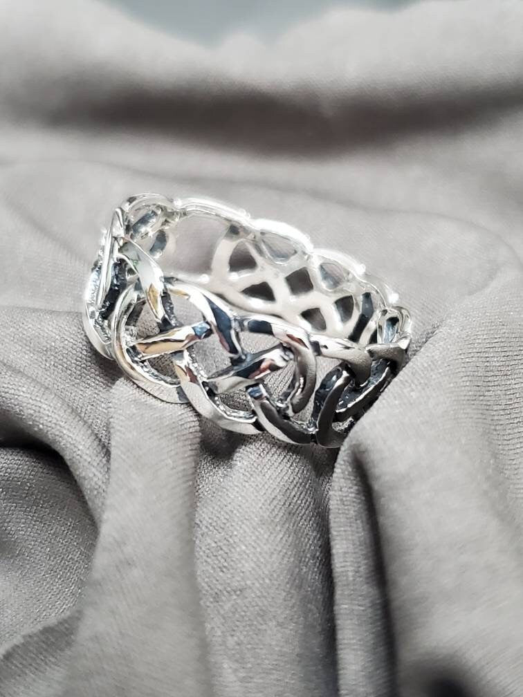 Celtic Sterling Silver Men's Ring