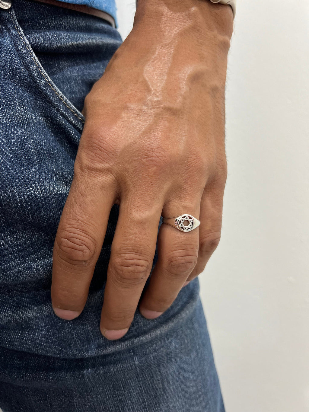Sterling Silver Star of David Ring