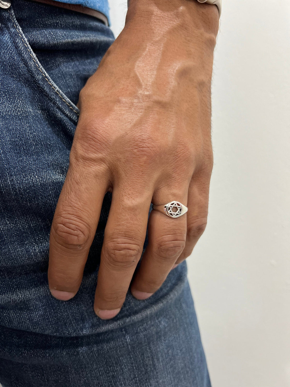 Sterling Silver Star of David Ring