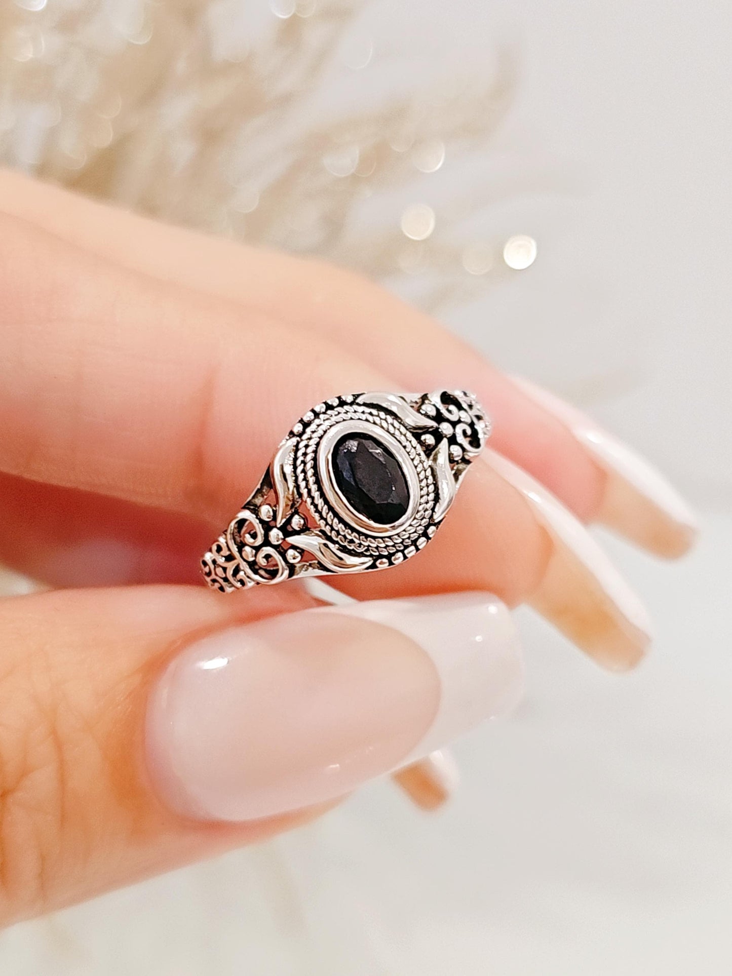 Sterling Silver Black Onyx Signet Ring: Tarnish Resistant, 925 Oval Stone