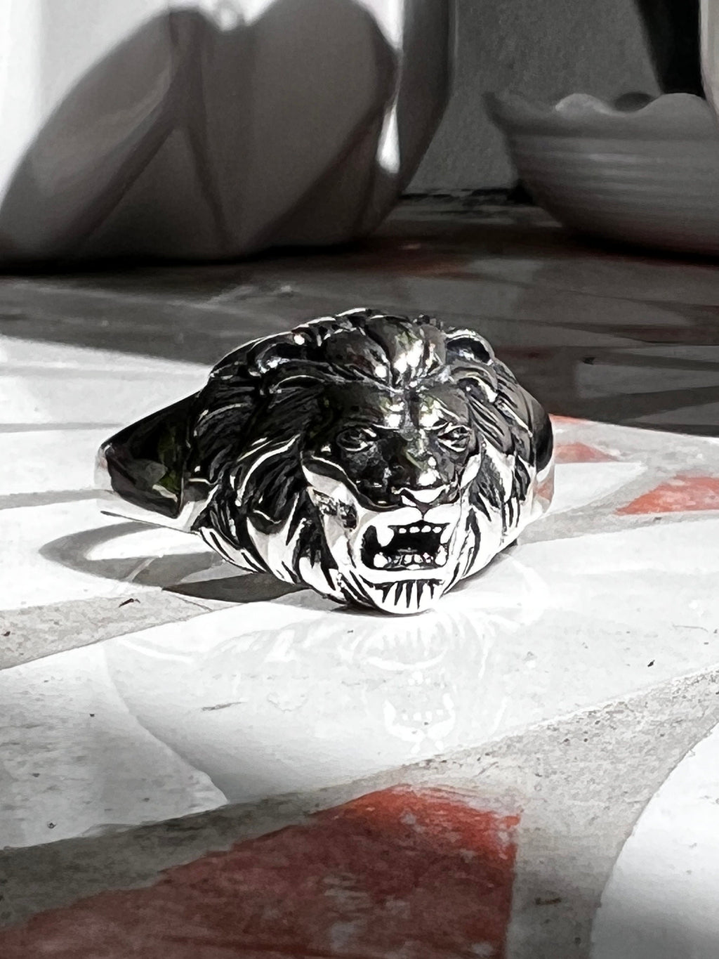 King of the Jungle Lion Ring