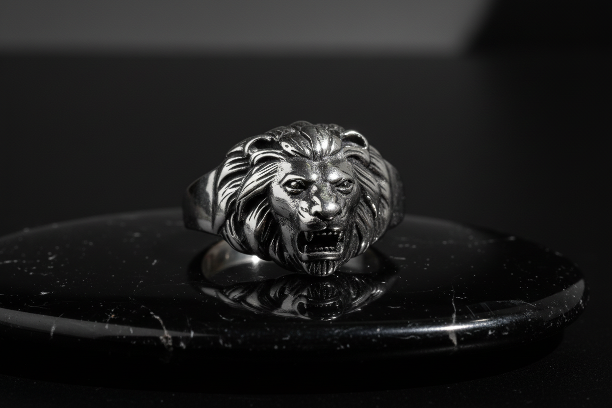 King of the Jungle Lion Ring