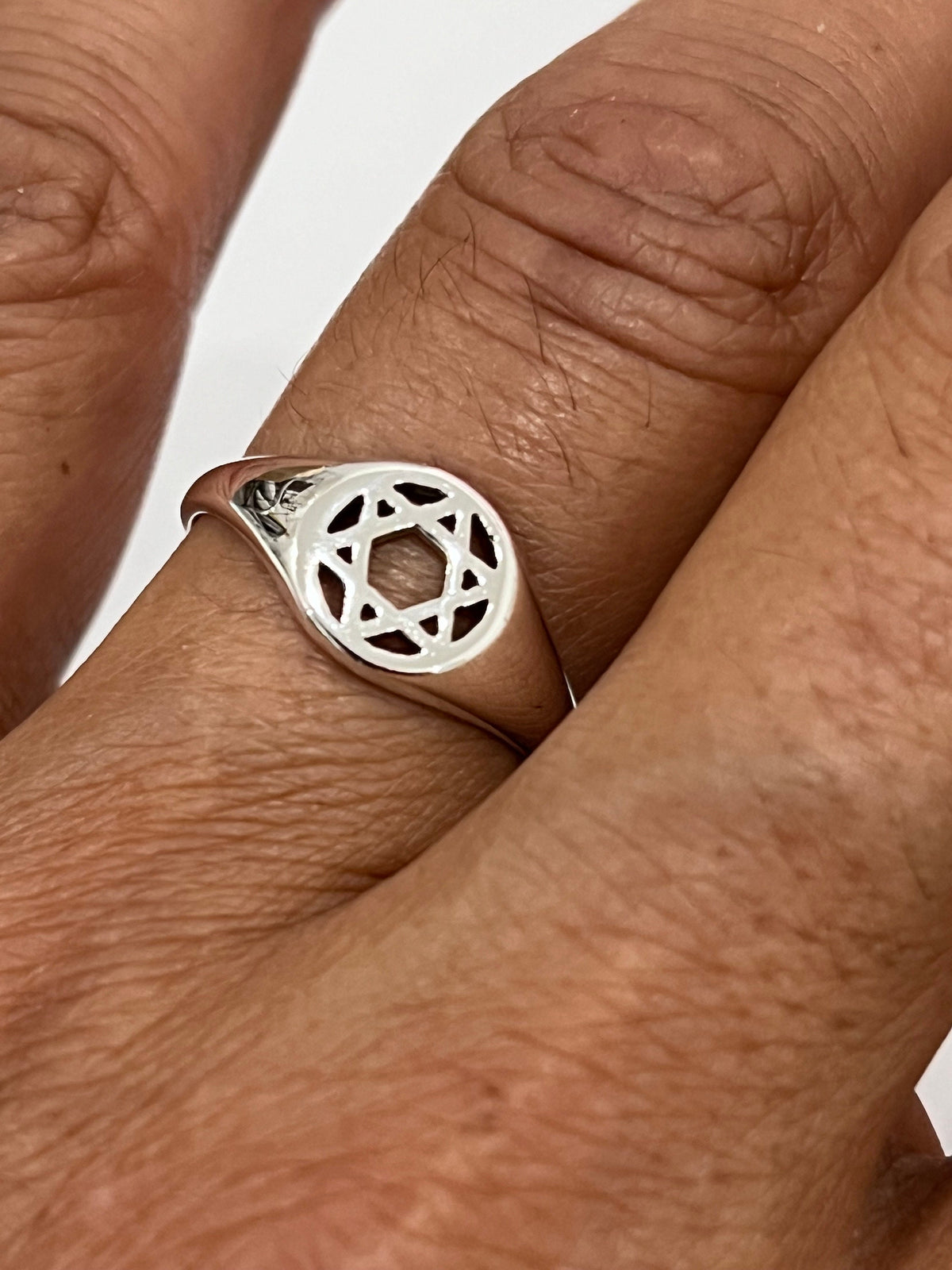 Sterling Silver Star of David Ring