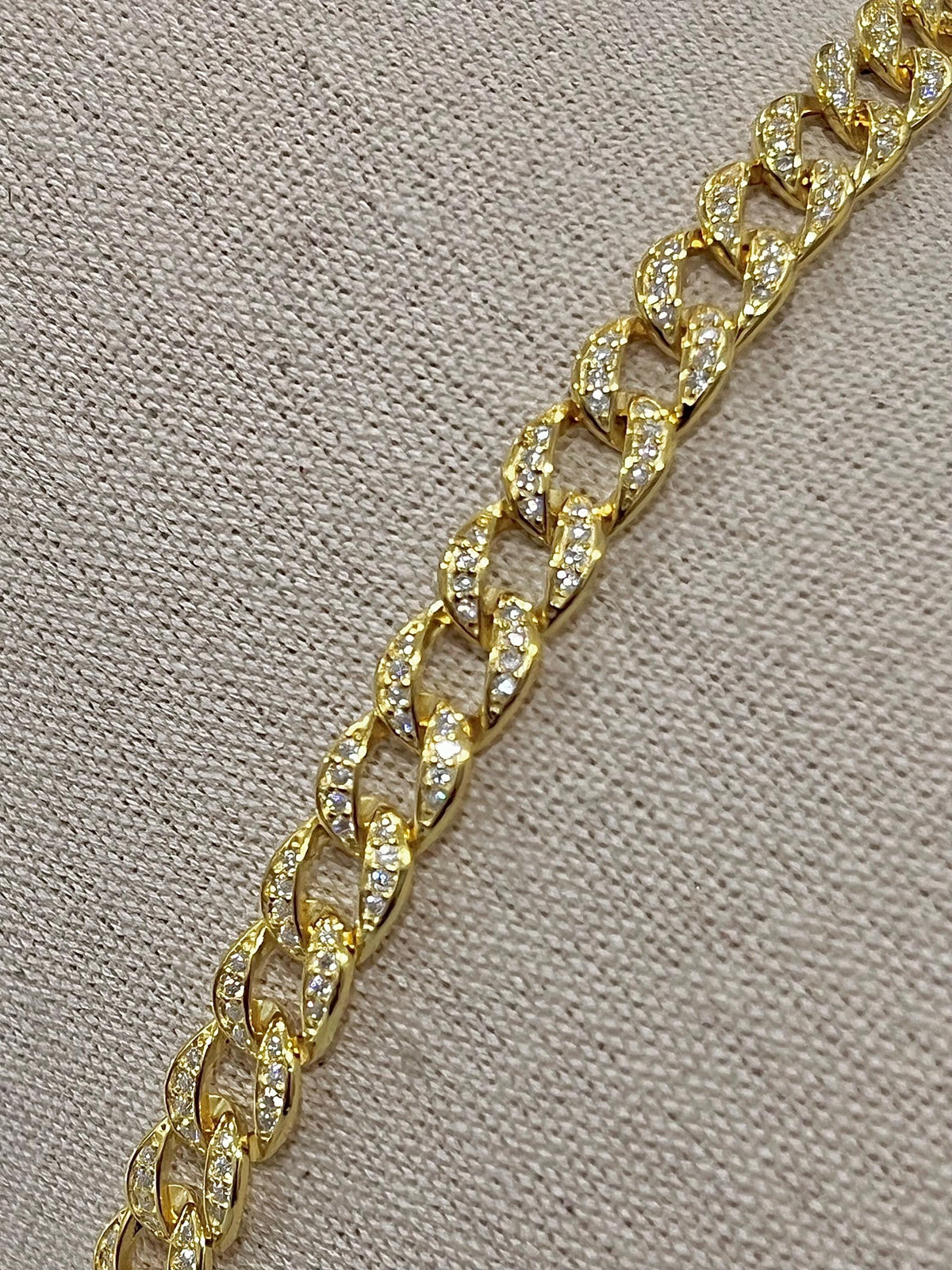 Gold Moissanite Bracelet – 925 Sterling Silver