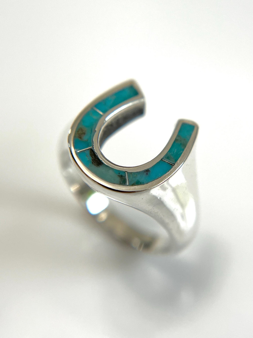 Horseshoe Turquoise Ring – Sterling Silver