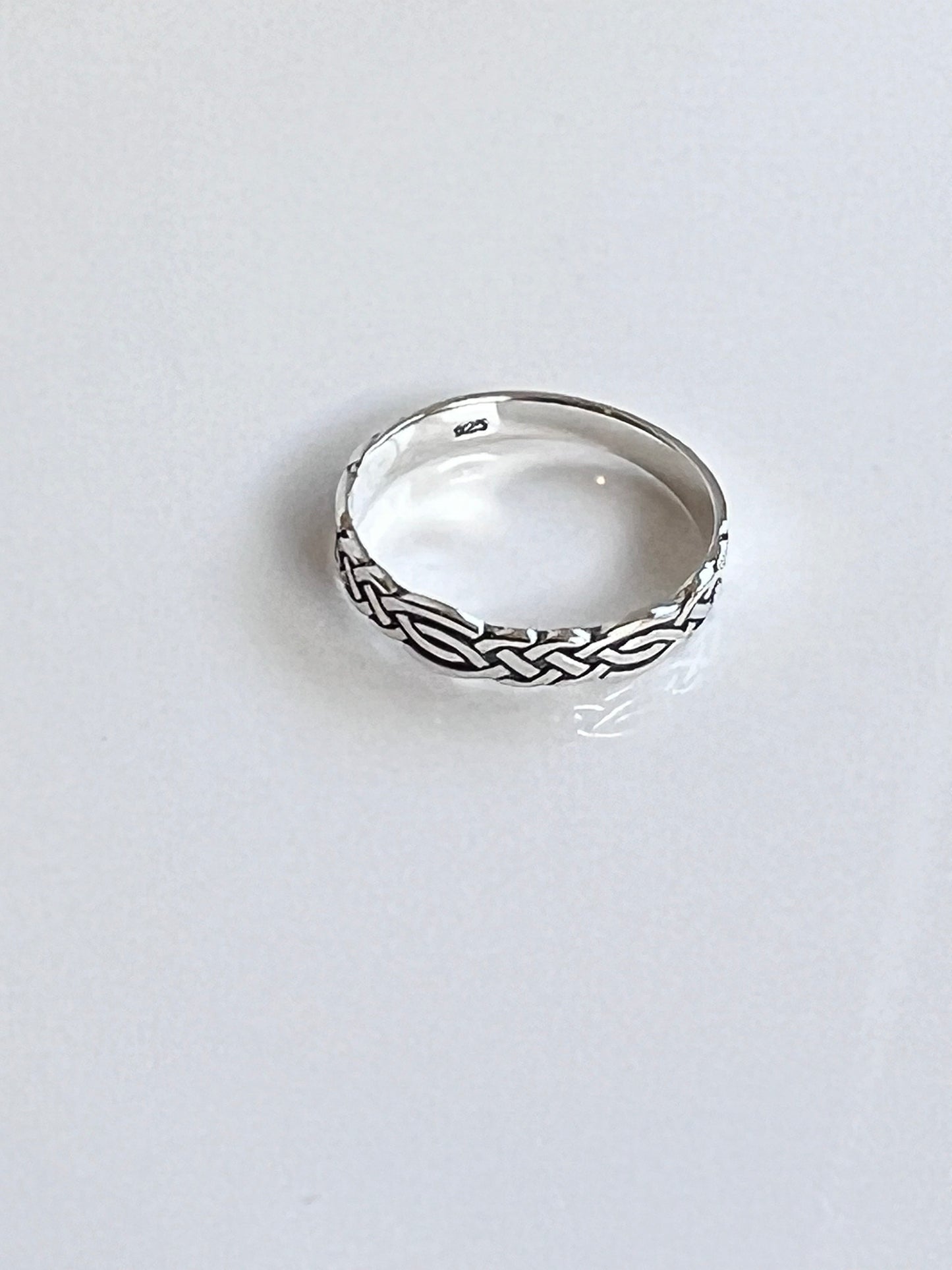 Celtic Sterling Silver Band