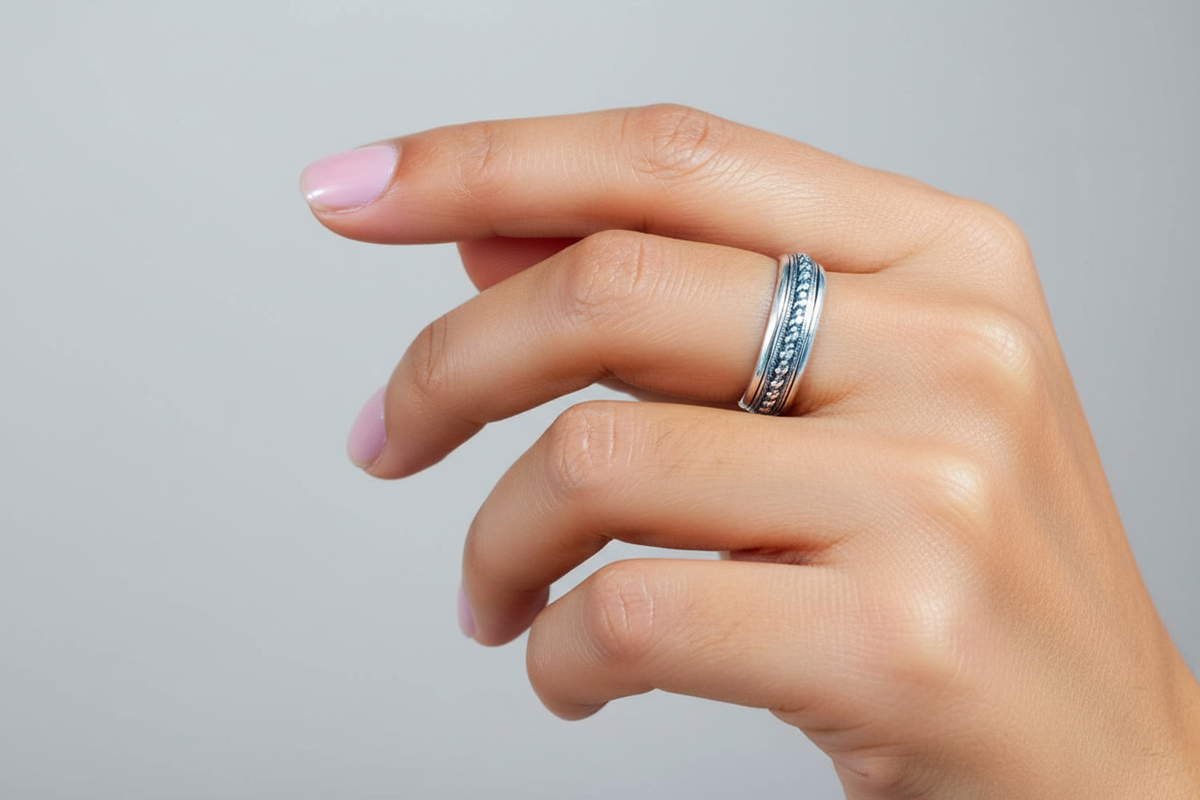 Men's Bali Spinner Engagement Band