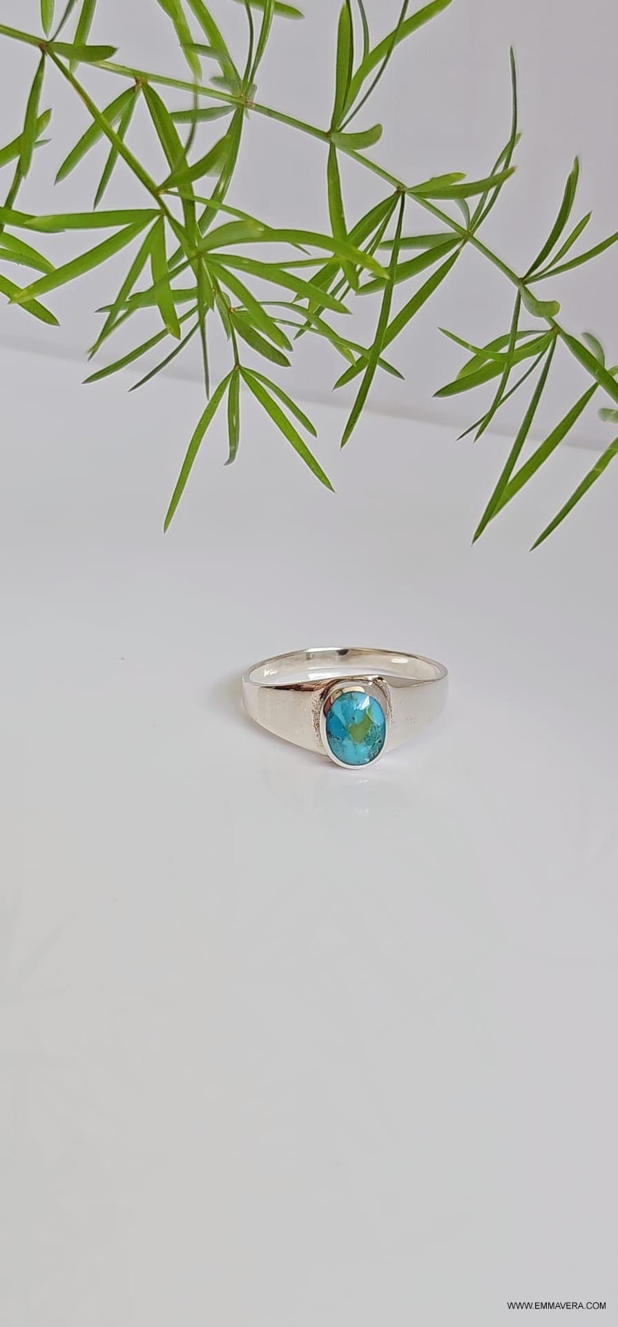 Turquoise Stone Ring Signet