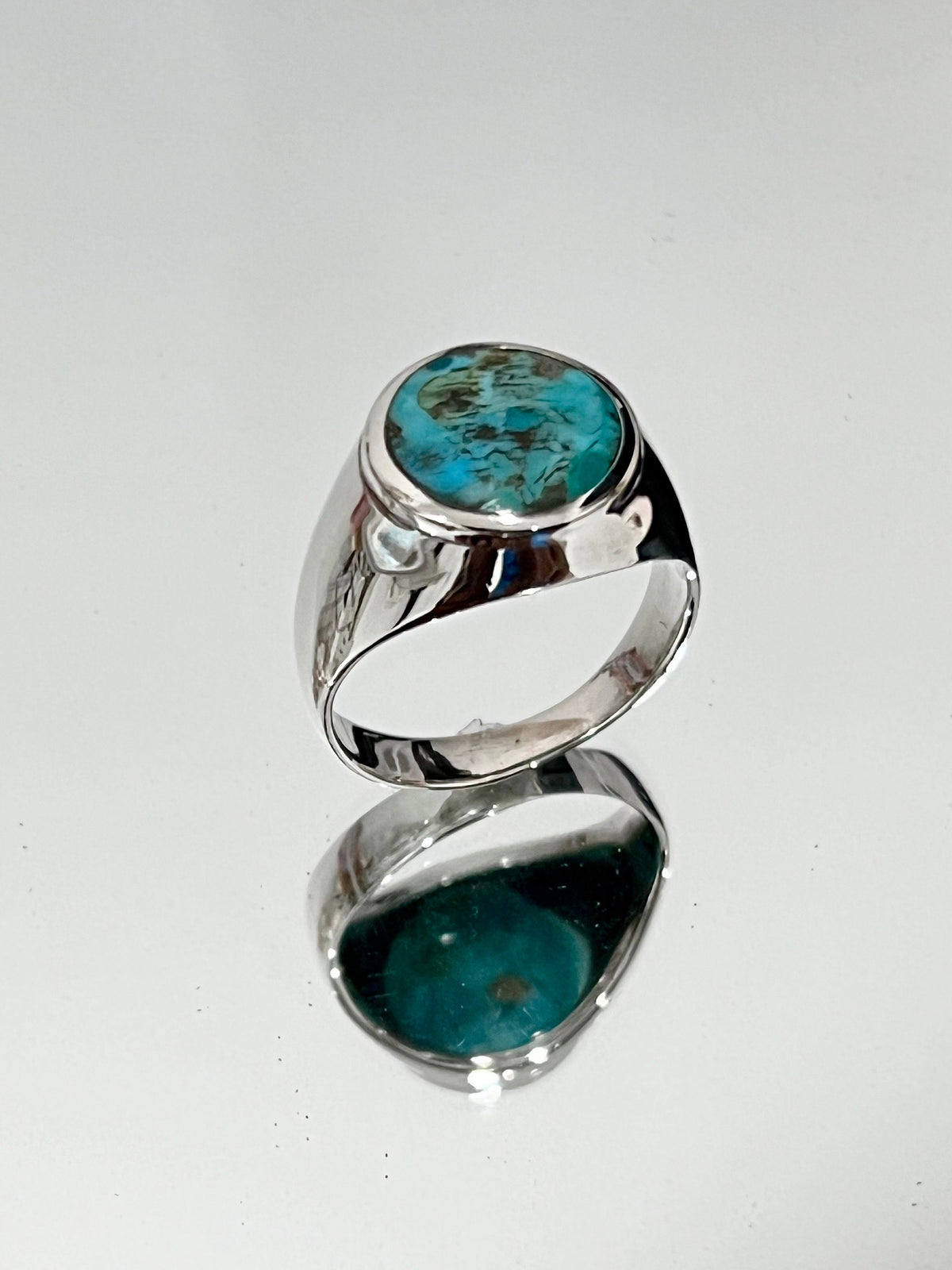 Turquoise Signet Ring 12mm