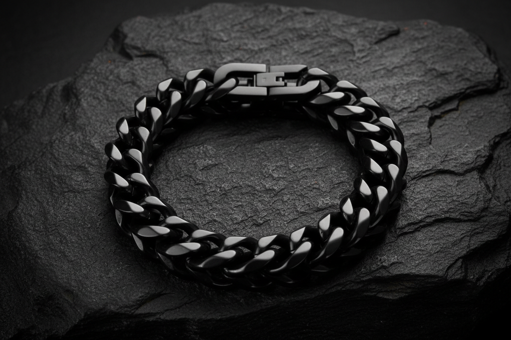 Black Cuban Link Bracelet