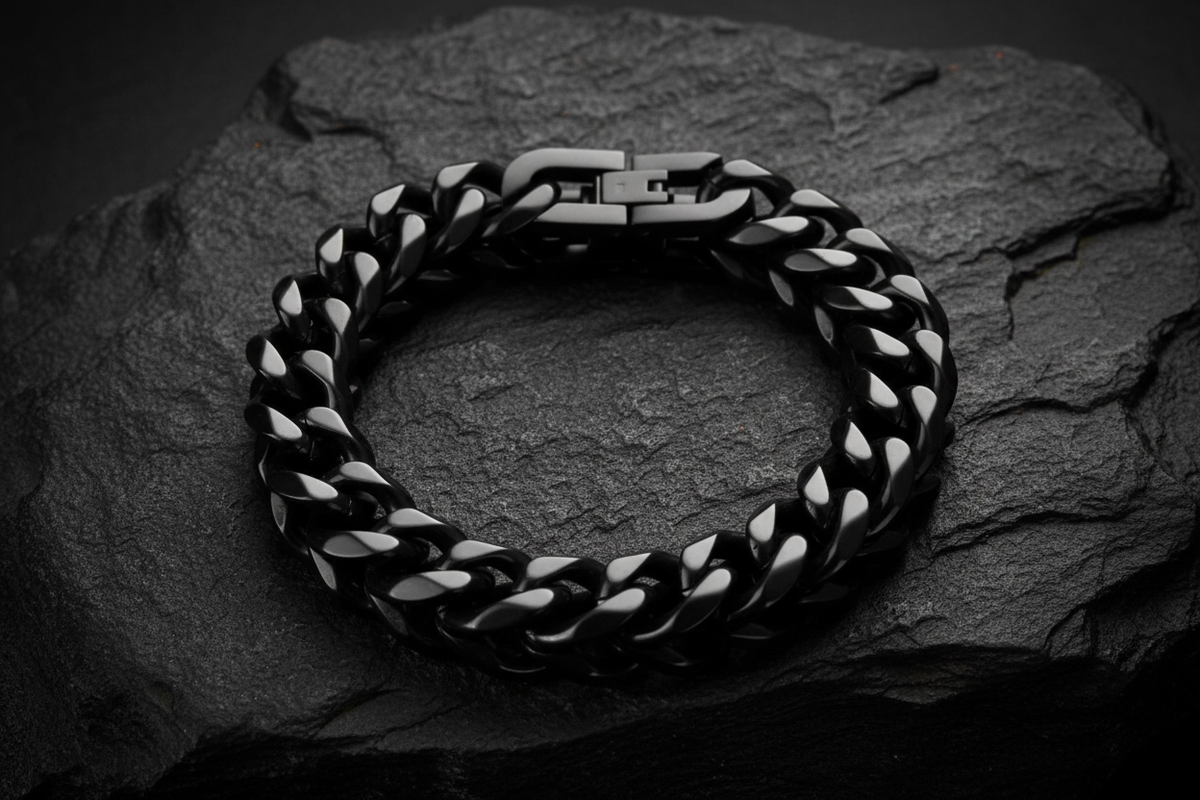 Black Cuban Link Bracelet