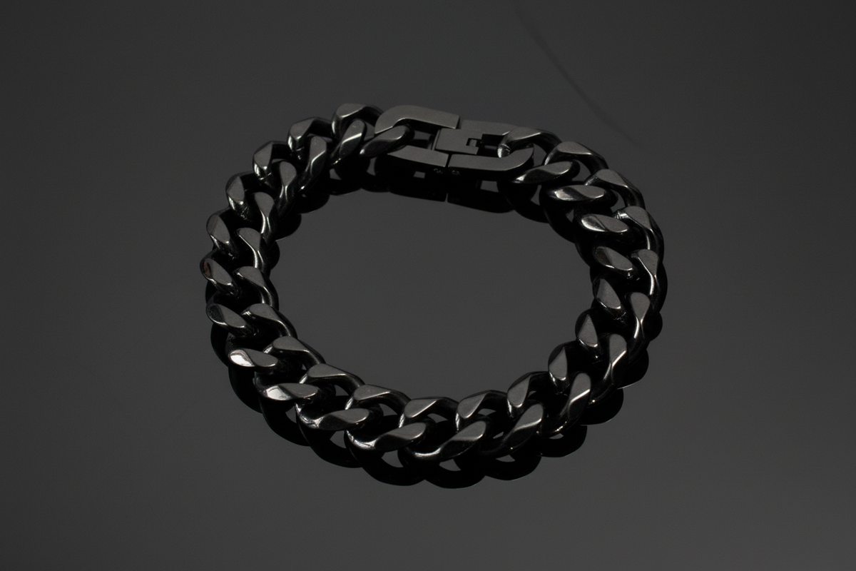 Black Cuban Link Bracelet