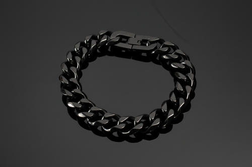 Black Cuban Link Bracelet