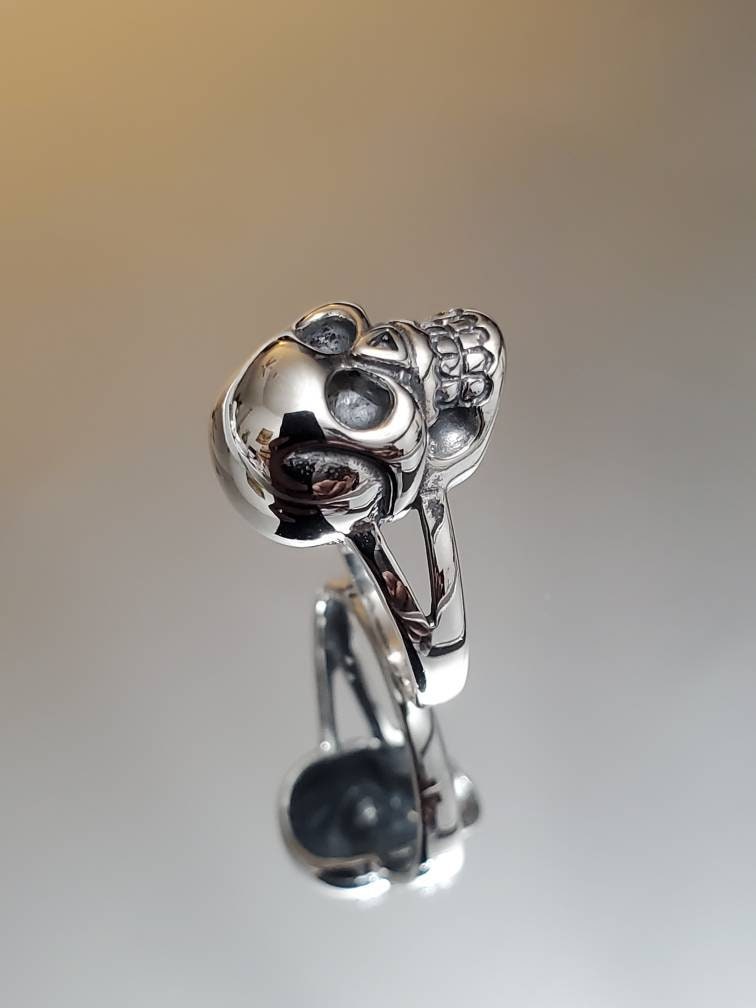 Large Skull Men's Ring – 925 Sterling Silver