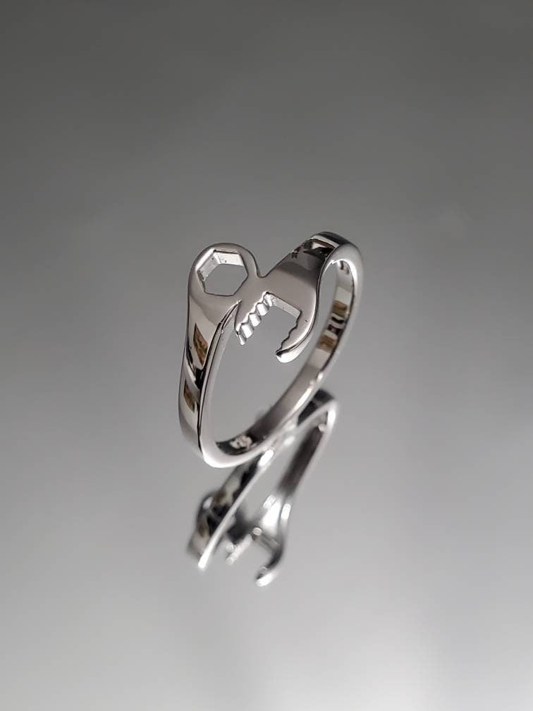 Wrench Women's Ring – Sterling Silver with High Polish Finish