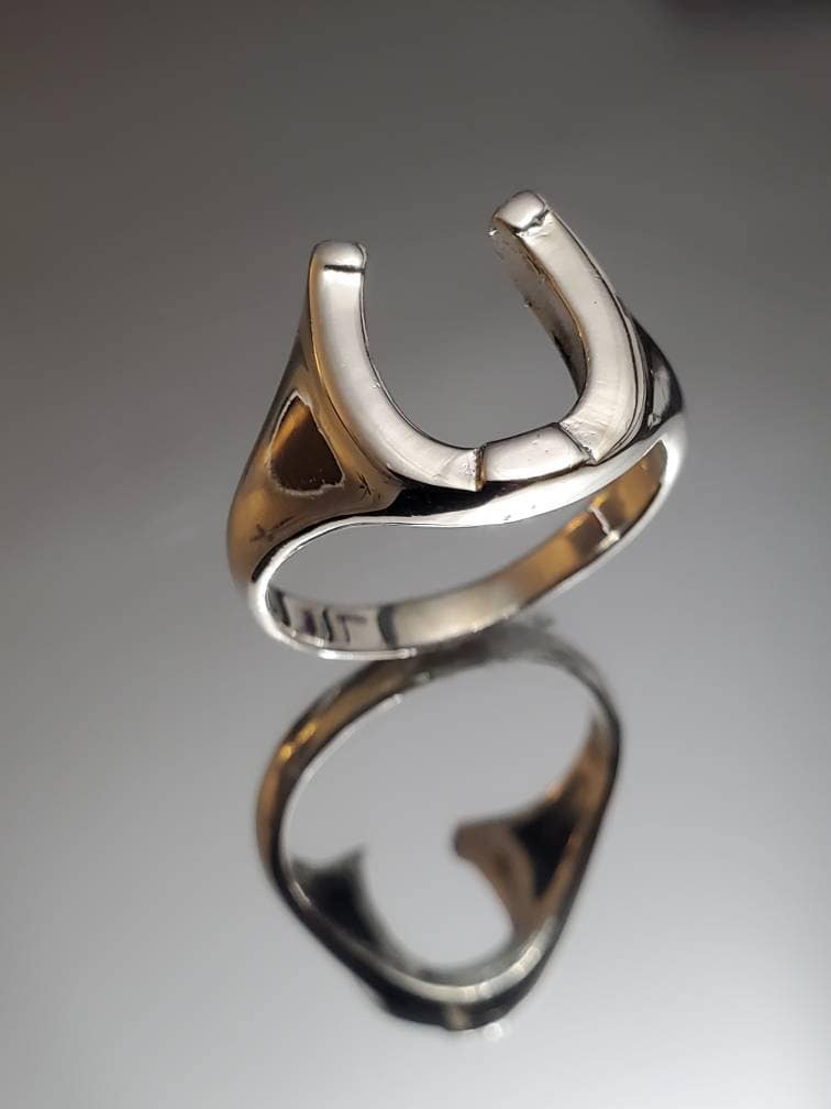 Horse Shoe Ring Lucky Horseshoe Equestrian Ring