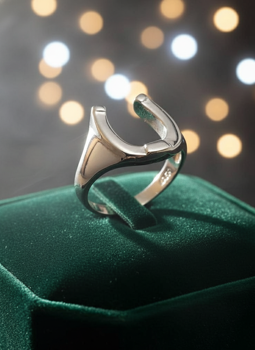 Horse Shoe Ring Lucky Horseshoe Equestrian Ring