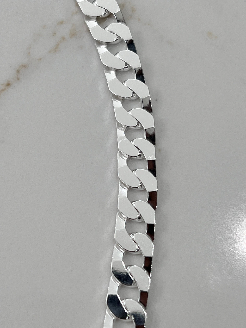 Square Link Unisex Bracelet – Sterling Silver