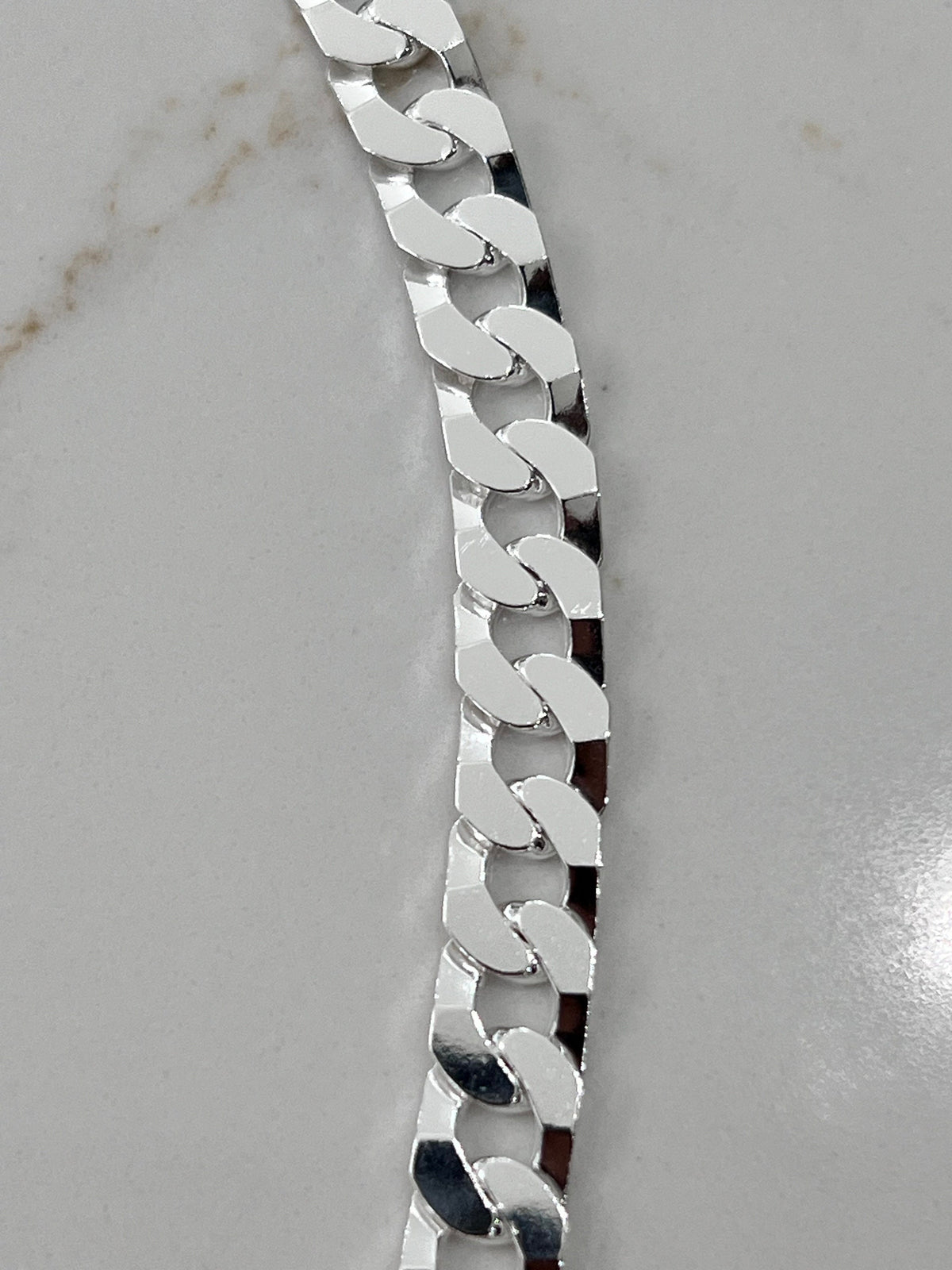 Square Link Unisex Bracelet – Sterling Silver