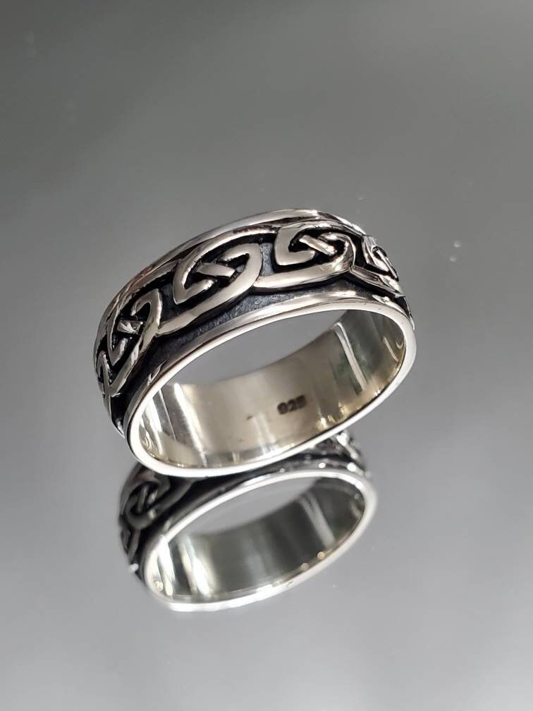 Celtic Spinner Meditation Sterling Silver Ring