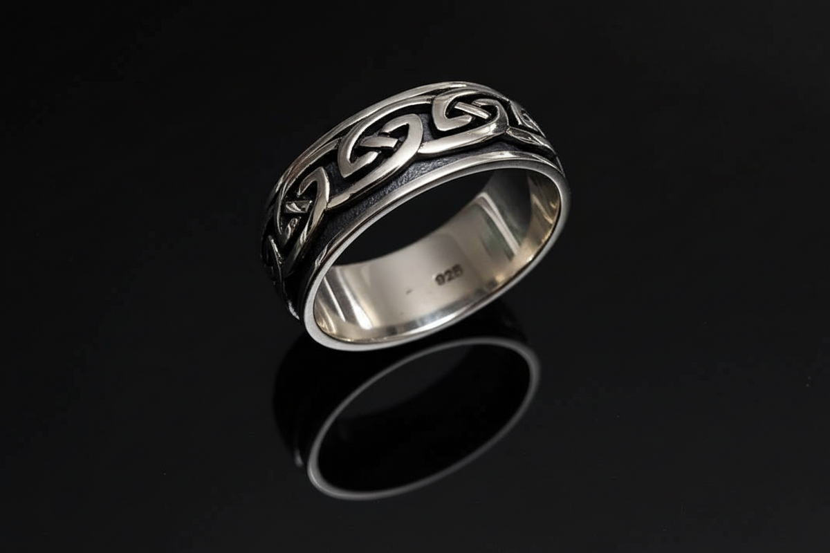 Celtic Spinner Meditation Sterling Silver Ring