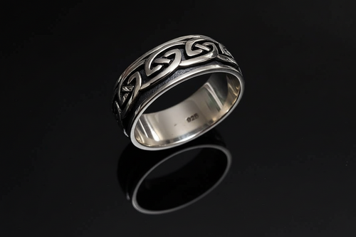 Celtic Spinner Meditation Sterling Silver Ring