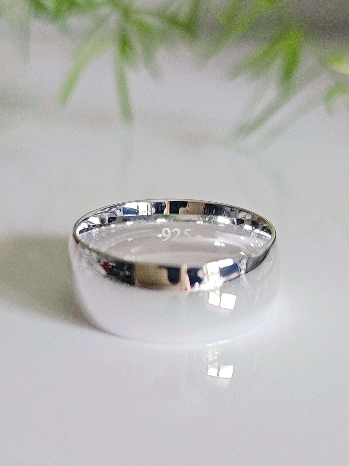 Sterling Silver Band Timeless Elegance in 8mm Solid Silver