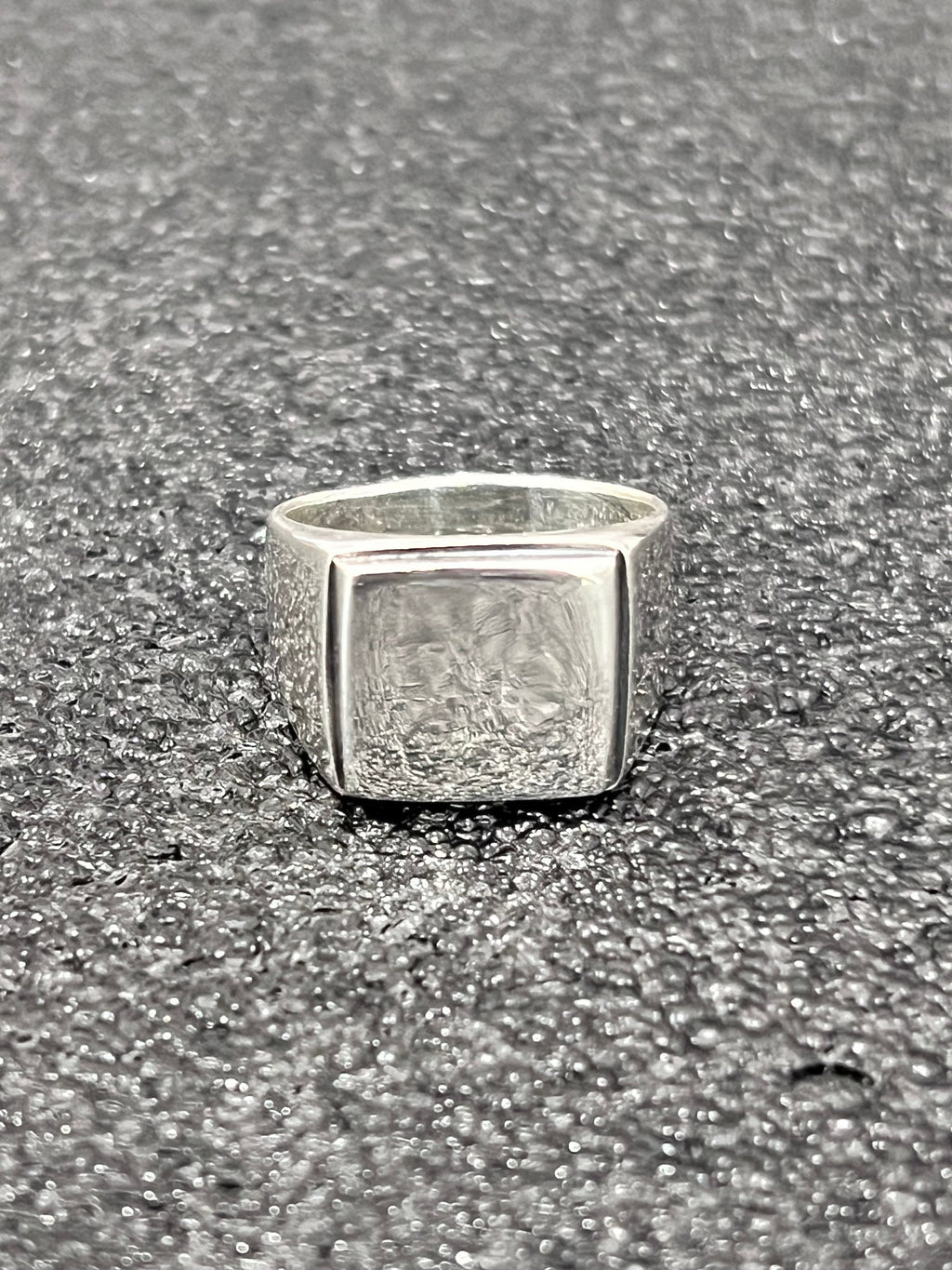 Men's Signet Ring – Sterling Silver with 14mm Band Width