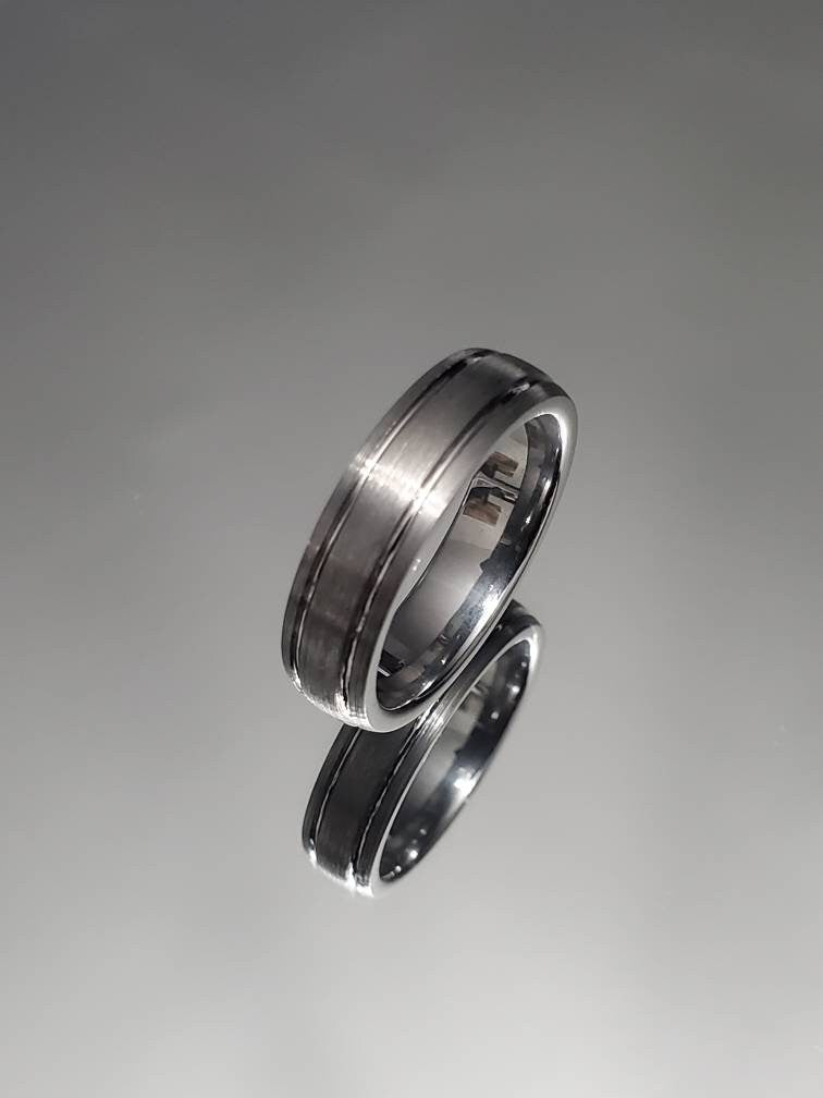 Tungsten Ring, Wedding Men's Ring, Unisex Band, Thumb Ring