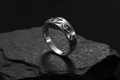Sterling Silver Anchors Down Durable Men's Band