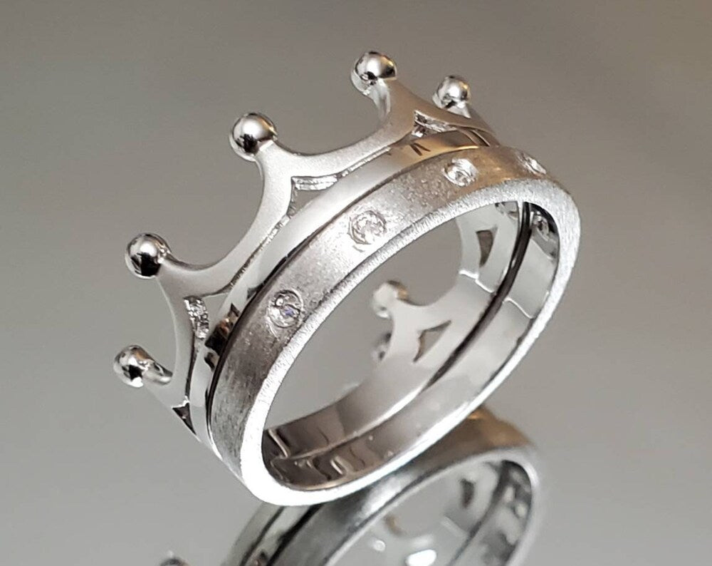 Crown Unisex Ring – 925 Sterling Silver
