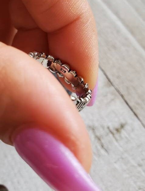 Hand of Fatima Protection Ring – Sterling Silver