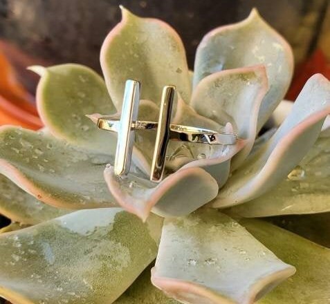Bar Adjustable Boho Midi Ring