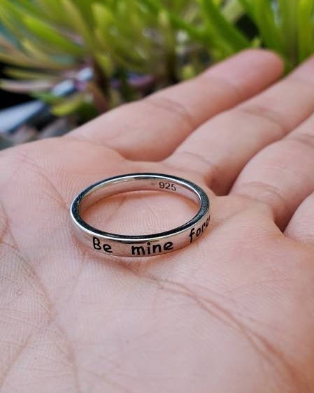 Engraved Be Mine Forever Band