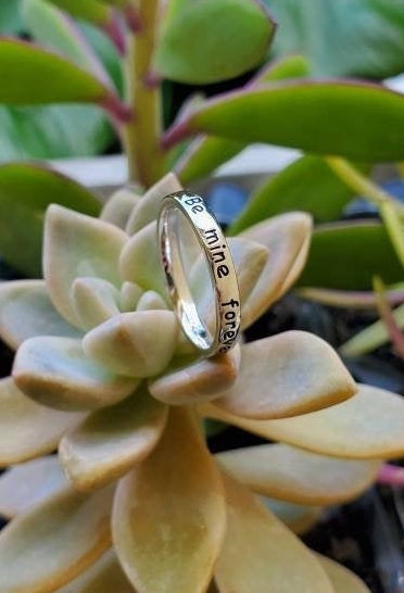 Engraved Be Mine Forever Band