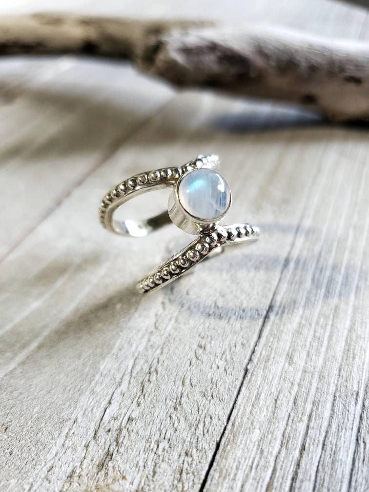 Moonstone Sterling Silver Ring