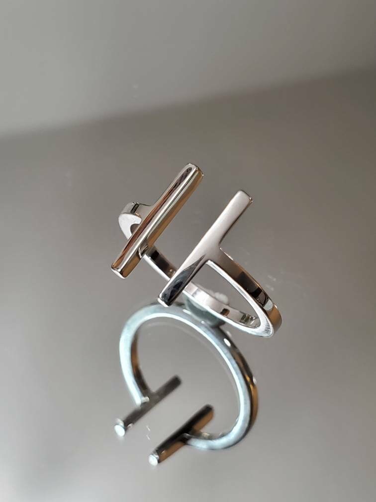 Bar Adjustable Boho Midi Ring