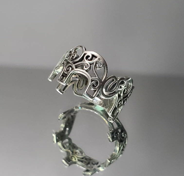 Elephant Ring Bold Filigree