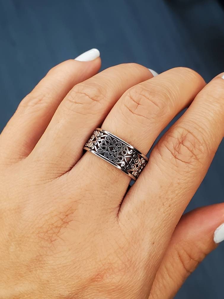 Filigree Heart Band
