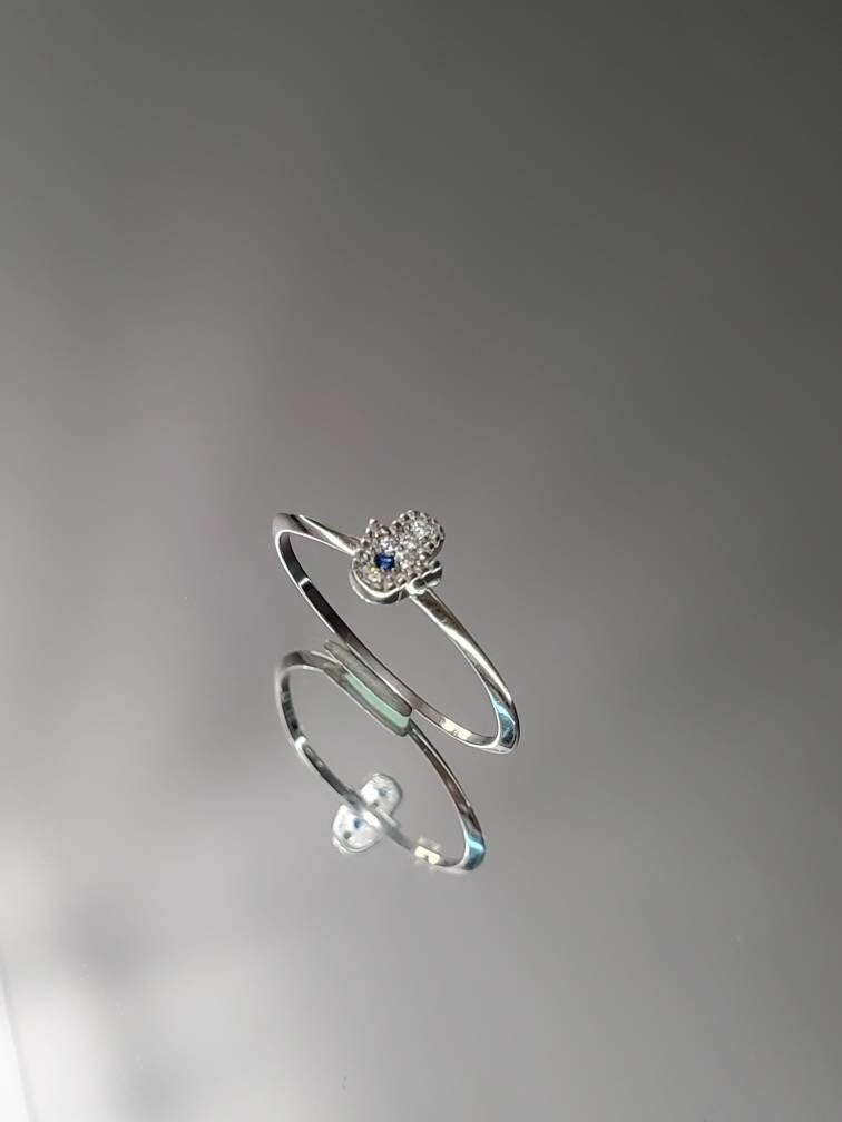 Thin Hand Ring – Sterling Silver