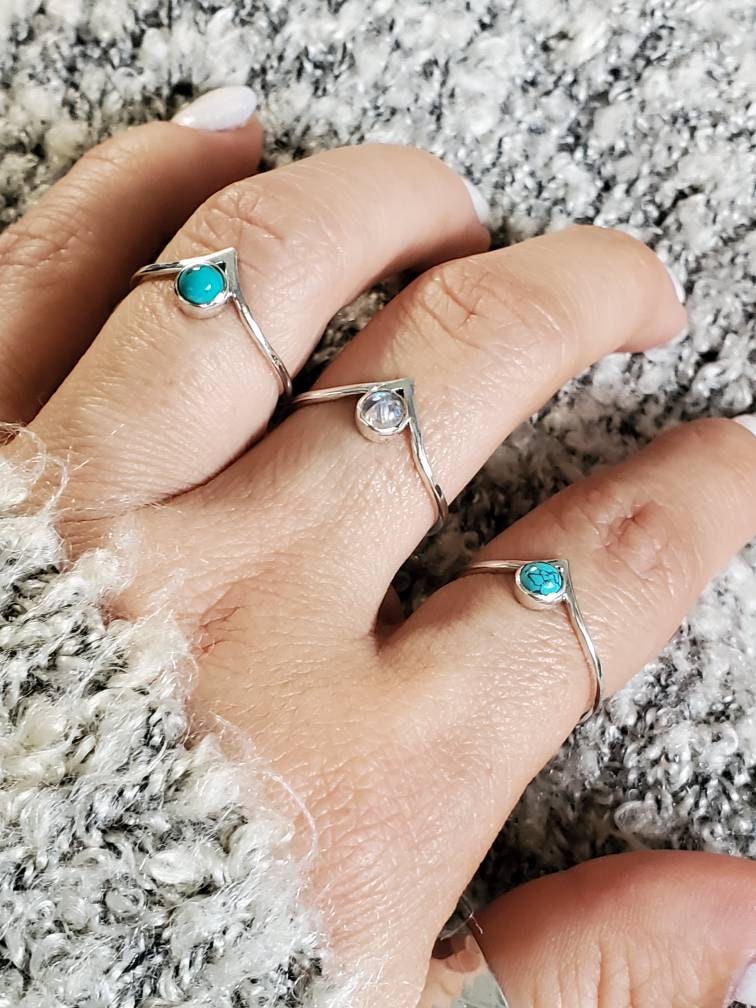 Turquoise Bohemian, Boho chic Ring