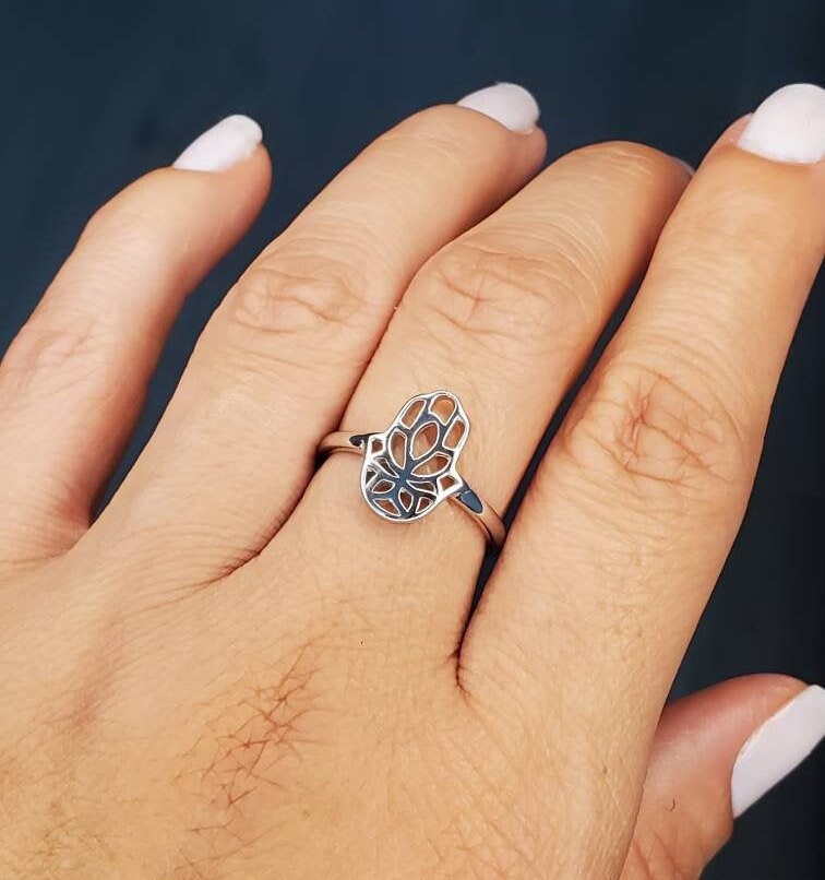 Hand Hamsa Ring