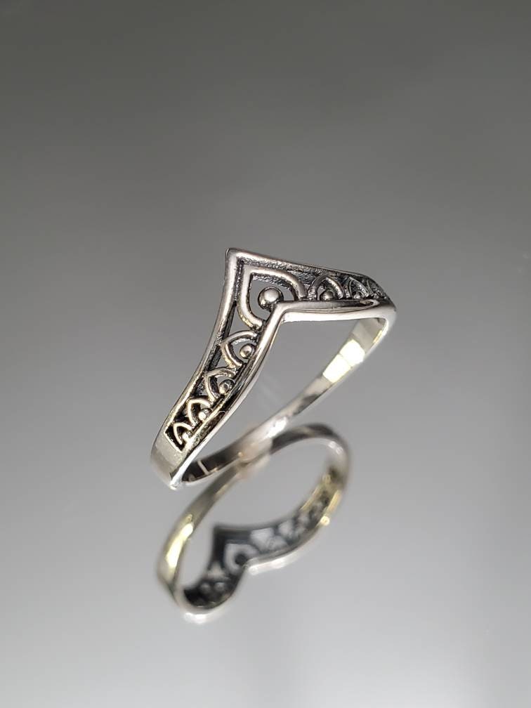 Mandala Chevron Sterling Silver