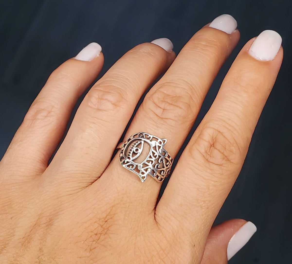 Hand Thin Minimalist of Ring – Sterling Silver