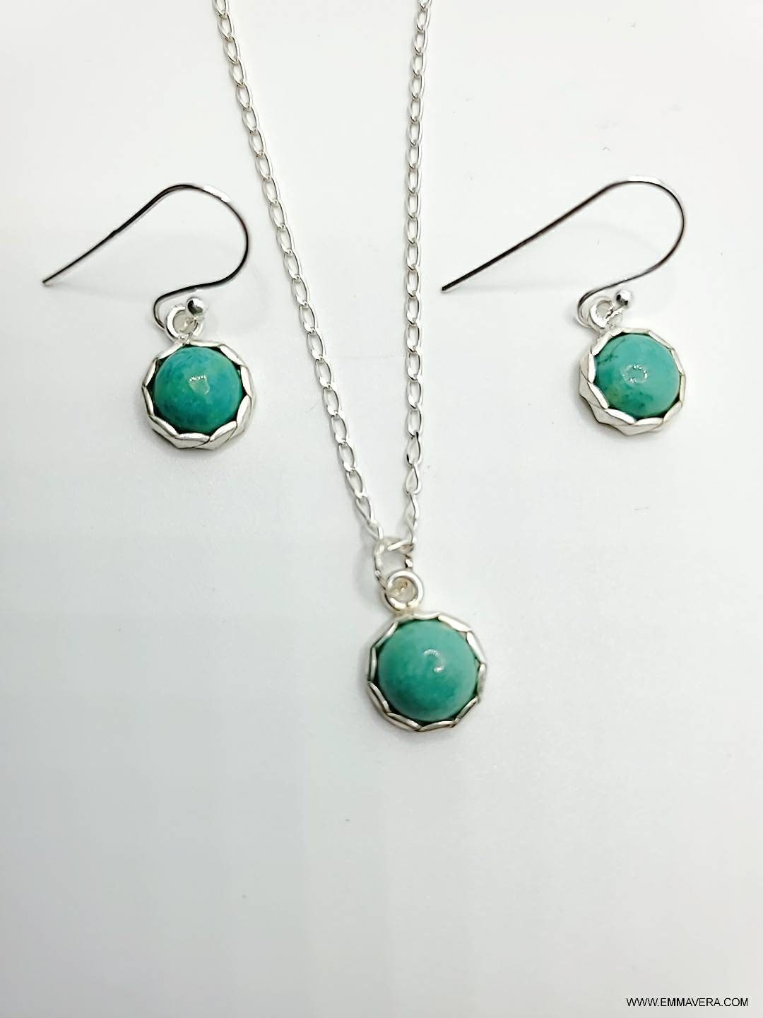 Natural Turquoise Pendant Necklace