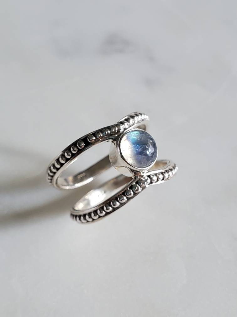 Moonstone Sterling Silver Ring