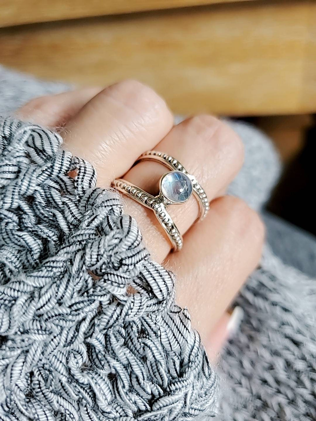 Moonstone Sterling Silver Ring
