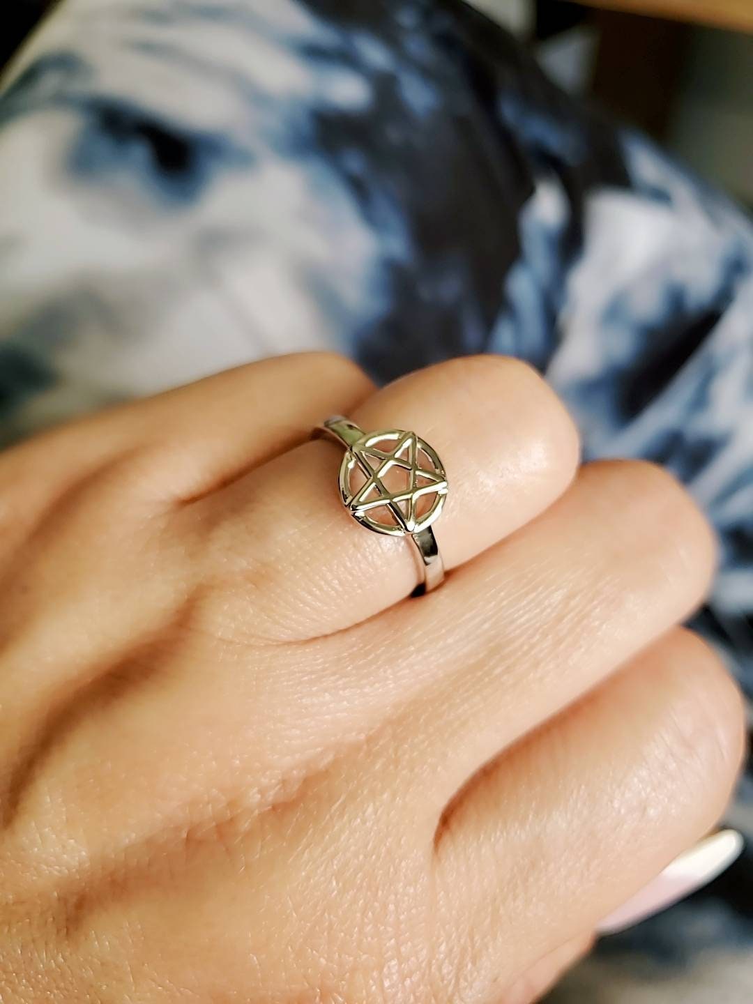 Pentagram Gothic Celtic Ring