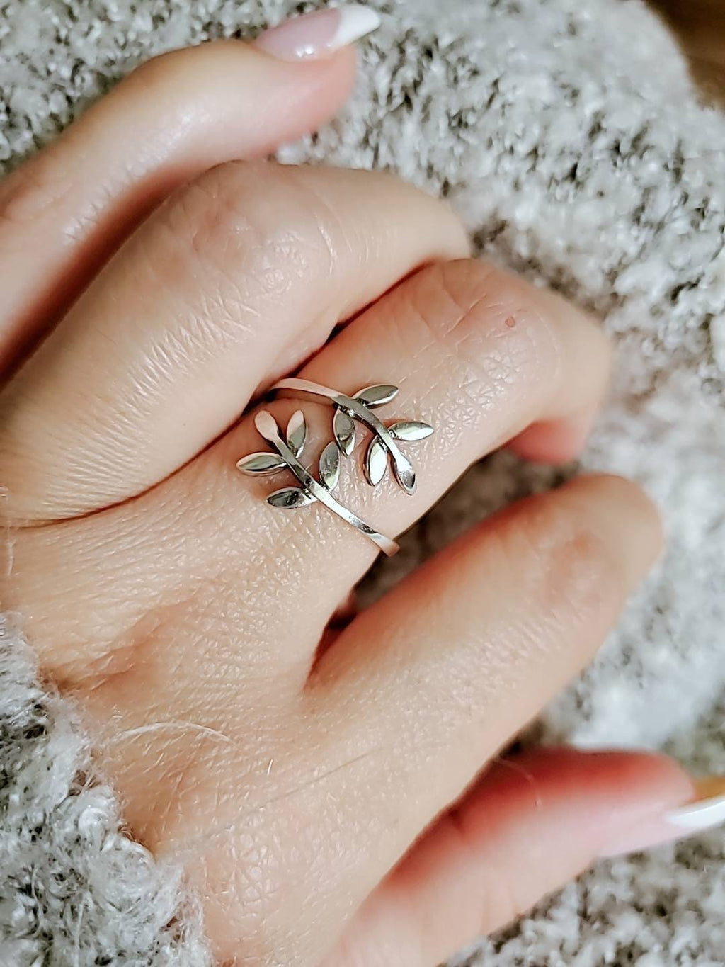 Leaf Ring – Sterling Silver